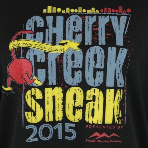 Cherry Creek Sneak 2015 Adult Unisex Small Black Graphic Long Sleeve Tech Tee - Picture 5 of 7